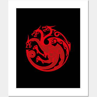 Three-headed Dragon Crest Posters and Art